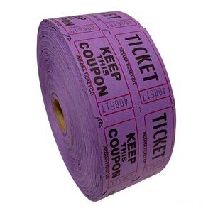 Raffle Double Roll Tickets 2000 pcs NWT